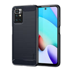 Custodia morbida per telefono in TPU in fibra di carbonio spazzolata serie MOFI Gentleness, For Xiaomi Redmi Note11 / Poco M4 Pro 5G, For Xiaomi Redmi Note11 Pro / Note 11 Pro+, For Xiaomi Redmi 10 / 10 Prime, For Xiaomi Mi 11T / 11T Pro