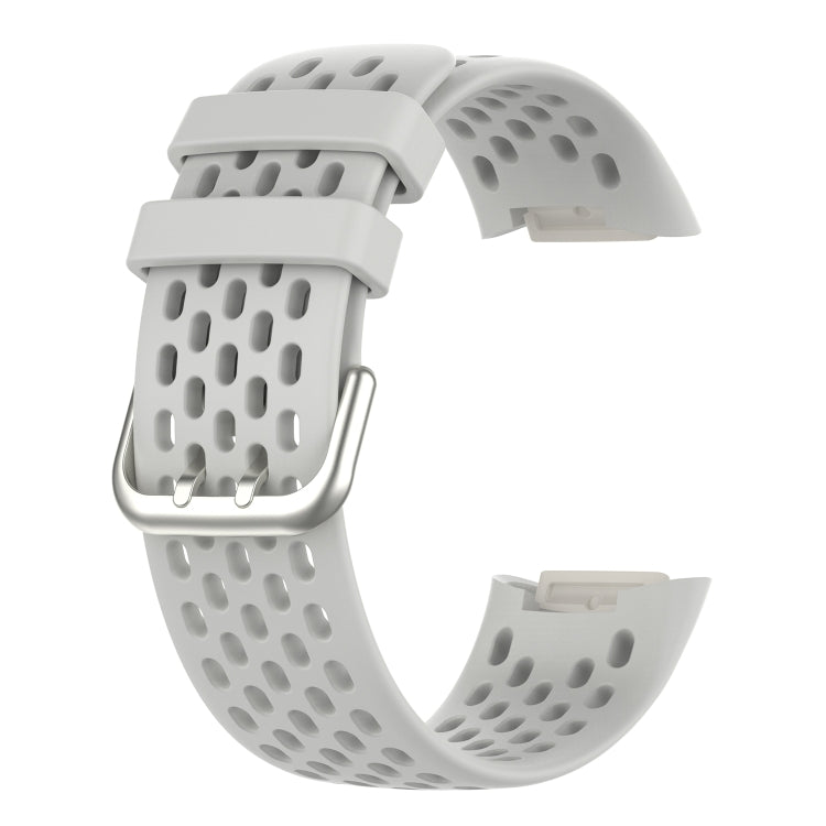 Cinturino traspirante in gel di silice monocromatico, For Fitbit Charge 5