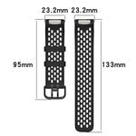 Cinturino traspirante in gel di silice monocromatico, For Fitbit Charge 5