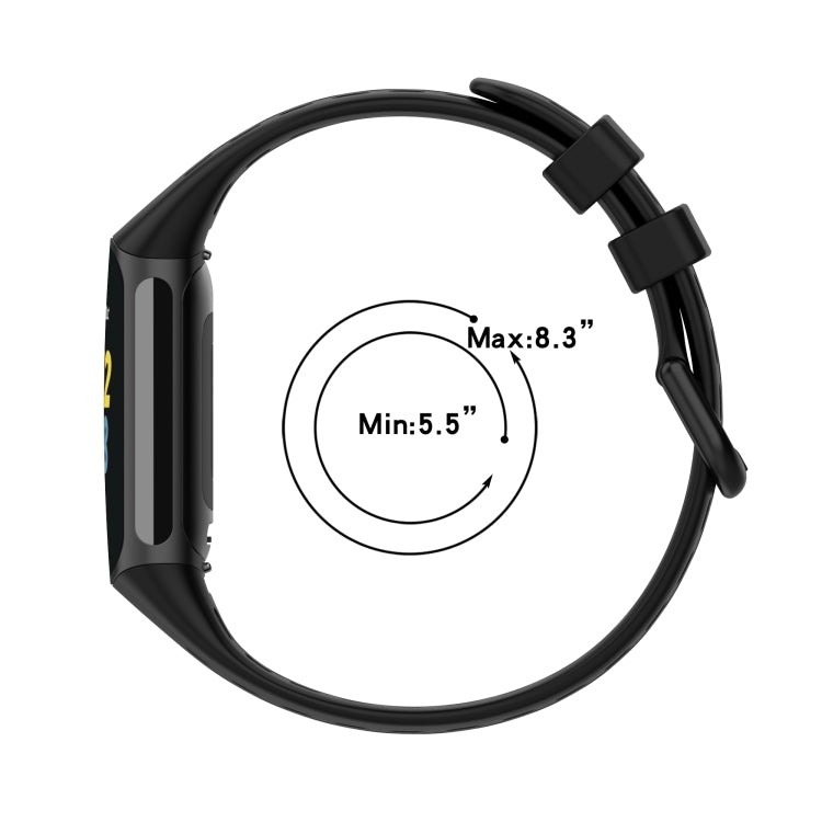 Cinturino traspirante in gel di silice monocromatico, For Fitbit Charge 5