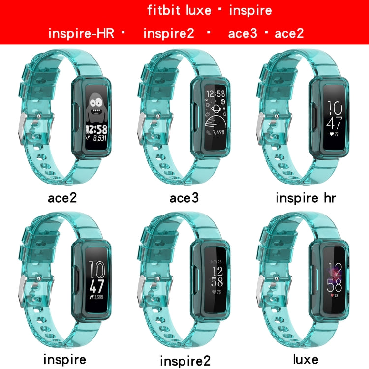 Cinturino integrato in silicone trasparente, For Fitbit Luxe, For Fitbit inspire 2, For Fitbit inspire HR