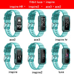 Cinturino integrato in silicone trasparente, For Fitbit inspire, For Fitbit Ace 3, For Fitbit Ace 2