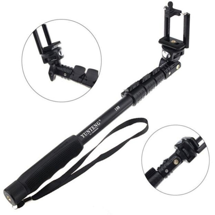 Monopiede telescopico portatile Yunteng 188 per fotocamere e smar