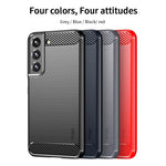 Custodia morbida in TPU in fibra di carbonio con trama spazzolata serie MOFI Gentleness, For Samsung Galaxy S22 5G, For Samsung Galaxy S22+ 5G, For Samsung Galaxy S22 Ultra 5G, For Samsung Galaxy A13 5G, For Samsung Galaxy M52 5G
