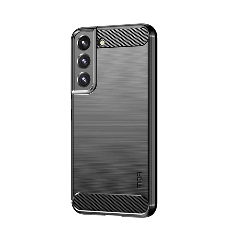Custodia morbida in TPU in fibra di carbonio con trama spazzolata serie MOFI Gentleness, For Samsung Galaxy S22 5G, For Samsung Galaxy S22+ 5G, For Samsung Galaxy S22 Ultra 5G, For Samsung Galaxy A13 5G, For Samsung Galaxy M52 5G