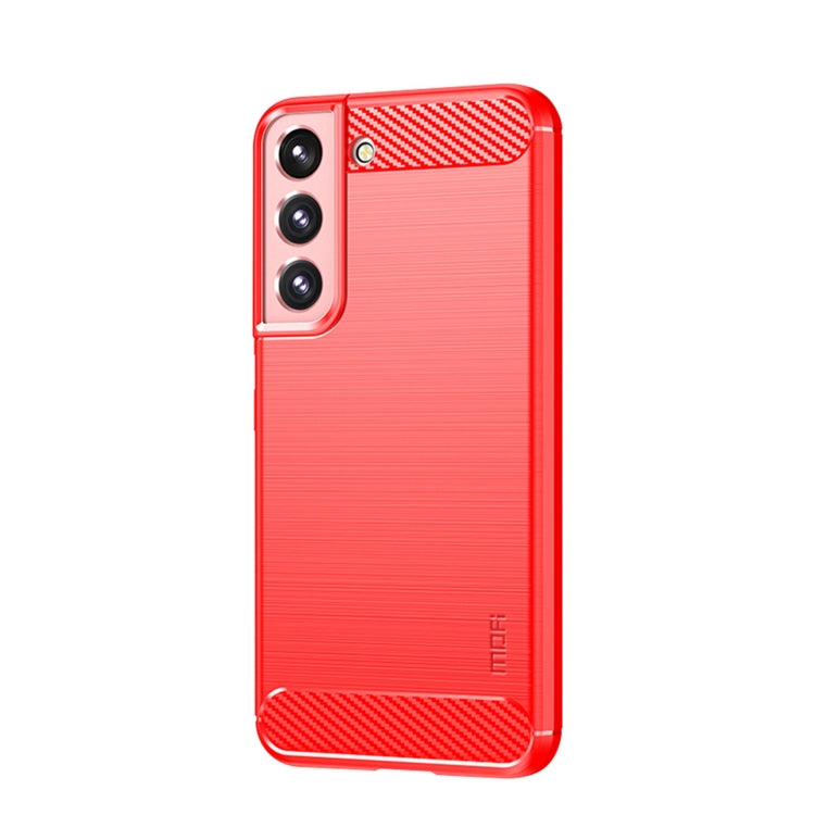 Custodia morbida in TPU in fibra di carbonio con trama spazzolata serie MOFI Gentleness, For Samsung Galaxy S22 5G, For Samsung Galaxy S22+ 5G, For Samsung Galaxy S22 Ultra 5G, For Samsung Galaxy A13 5G, For Samsung Galaxy M52 5G