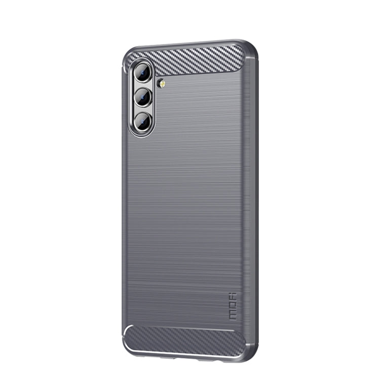 Custodia morbida in TPU in fibra di carbonio con trama spazzolata serie MOFI Gentleness, For Samsung Galaxy S22 5G, For Samsung Galaxy S22+ 5G, For Samsung Galaxy S22 Ultra 5G, For Samsung Galaxy A13 5G, For Samsung Galaxy M52 5G