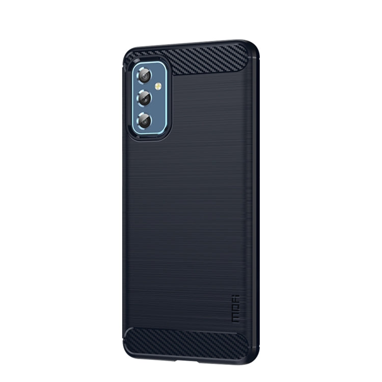 Custodia morbida in TPU in fibra di carbonio con trama spazzolata serie MOFI Gentleness, For Samsung Galaxy S22 5G, For Samsung Galaxy S22+ 5G, For Samsung Galaxy S22 Ultra 5G, For Samsung Galaxy A13 5G, For Samsung Galaxy M52 5G