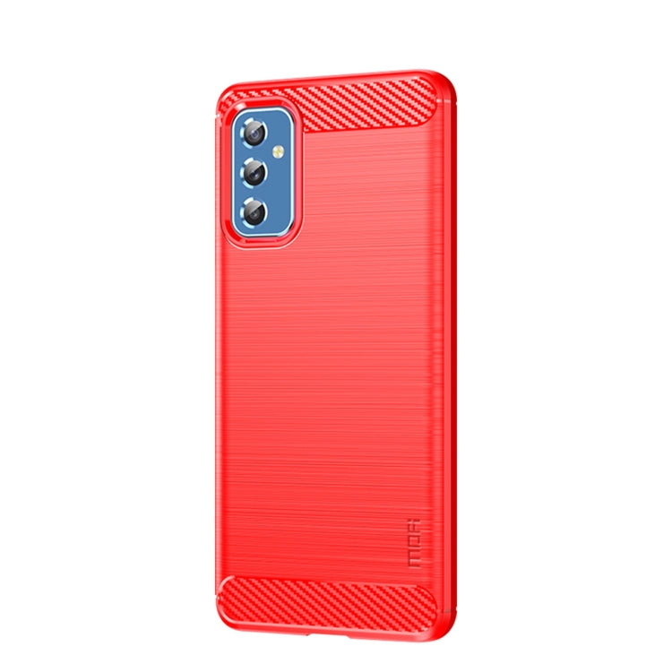 Custodia morbida in TPU in fibra di carbonio con trama spazzolata serie MOFI Gentleness, For Samsung Galaxy S22 5G, For Samsung Galaxy S22+ 5G, For Samsung Galaxy S22 Ultra 5G, For Samsung Galaxy A13 5G, For Samsung Galaxy M52 5G