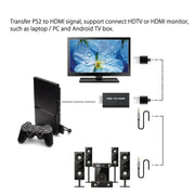 Convertitore video da PS2 a HDMI con uscita da 3,5 mm