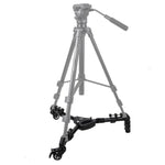 YUNTENG 900 Base per puleggia per treppiede con ruota per treppiede per fotocamera in lega di alluminio, carico 15 kg, 900