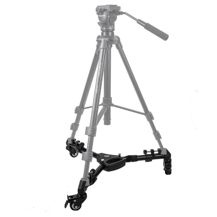 YUNTENG 900 Base per puleggia per treppiede con ruota per treppiede per fotocamera in lega di alluminio, carico 15 kg, 900