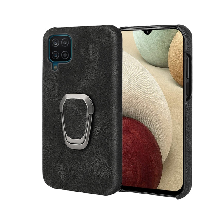 Custodia in PU con supporto anello per Samsung Galaxy A12
