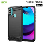 Custodia morbida in TPU in fibra di carbonio con trama spazzolata serie MOFI Gentleness, For Motorola Moto E20 / E30 / E40, For Motorola Moto G Pure 2021, For Nokia XR20