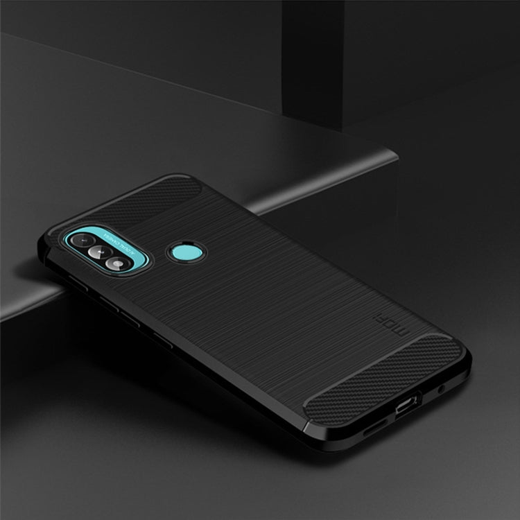 Custodia morbida in TPU in fibra di carbonio con trama spazzolata serie MOFI Gentleness, For Motorola Moto E20 / E30 / E40, For Motorola Moto G Pure 2021, For Nokia XR20