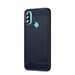 Custodia morbida in TPU in fibra di carbonio con trama spazzolata serie MOFI Gentleness, For Motorola Moto E20 / E30 / E40, For Motorola Moto G Pure 2021, For Nokia XR20
