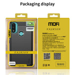 Custodia morbida in TPU in fibra di carbonio con trama spazzolata serie MOFI Gentleness, For Motorola Moto E20 / E30 / E40, For Motorola Moto G Pure 2021, For Nokia XR20