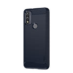 Custodia morbida in TPU in fibra di carbonio con trama spazzolata serie MOFI Gentleness, For Motorola Moto E20 / E30 / E40, For Motorola Moto G Pure 2021, For Nokia XR20