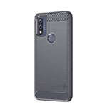 Custodia morbida in TPU in fibra di carbonio con trama spazzolata serie MOFI Gentleness, For Motorola Moto E20 / E30 / E40, For Motorola Moto G Pure 2021, For Nokia XR20