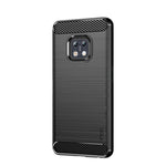 Custodia morbida in TPU in fibra di carbonio con trama spazzolata serie MOFI Gentleness, For Motorola Moto E20 / E30 / E40, For Motorola Moto G Pure 2021, For Nokia XR20