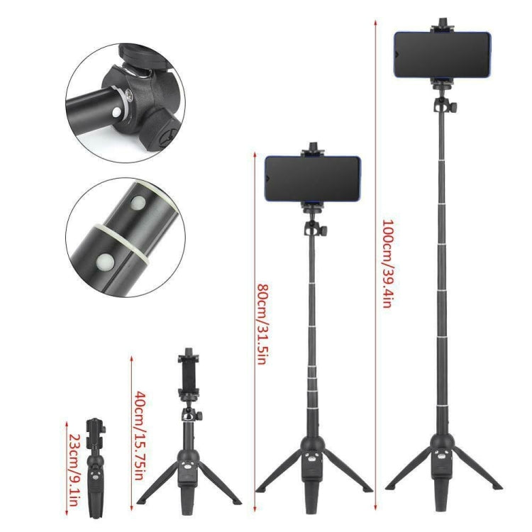 Yunteng YT-9928 Treppiede portatile 3 in 1, Selfie Stick monopiede, Otturatore remoto Bluetooth per tutti gli smartphone