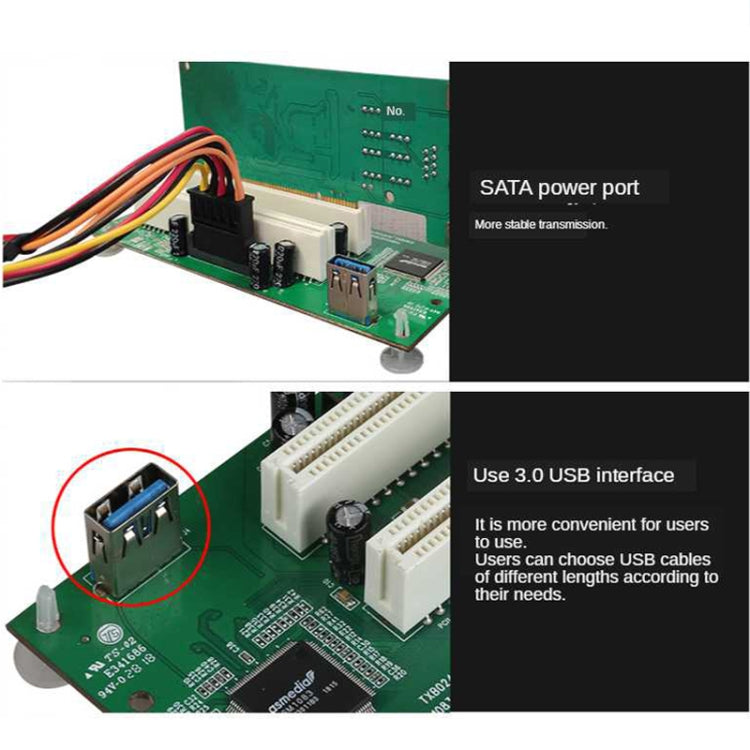Scheda adattatore PCIe a doppio slot PCI Scheda di espansione USB 3.0