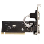 Porta seriale RS232 TX382B Adattatore scheda riser Com a 2 porte da 2 porte Pci a 9 pin con numero di tracciamento