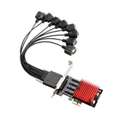 Scheda di espansione porta seriale PCIE a DB9 RS232 Convertitore scheda riser PCI-E Express