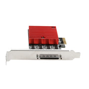 Scheda di espansione porta seriale PCIE a DB9 RS232 Convertitore scheda riser PCI-E Express