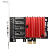 Scheda di espansione porta seriale PCIE a DB9 RS232 Convertitore scheda riser PCI-E Express