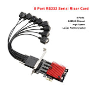 Scheda di espansione porta seriale PCIE a DB9 RS232 Convertitore scheda riser PCI-E Express