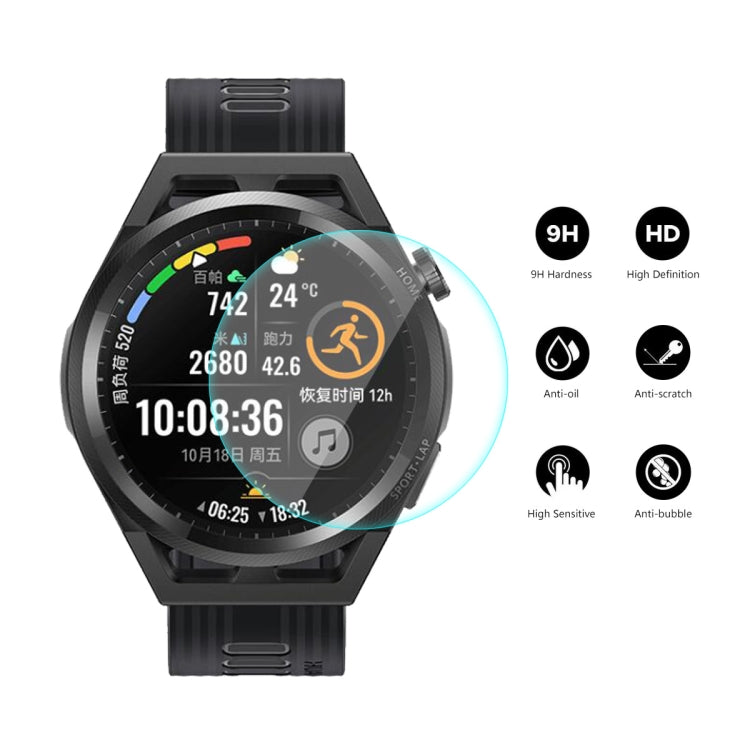 Per Huawei Watch GT Runner 46mm ENKAY Hat-Prince 0.2mm 9H 2.15D Pellicola proteggi schermo in vetro temperato con bordo curvo, 1 PC, 2 PCS, 5 PCS, 10 PCS