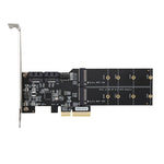 Scheda adattatore SATA3.0 PCIE3.0 a 2 porte M.2 (B-KEY).
