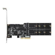 Scheda adattatore SATA3.0 PCIE3.0 a 2 porte M.2 (B-KEY).