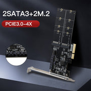 Scheda adattatore SATA3.0 PCIE3.0 a 2 porte M.2 (B-KEY).