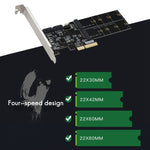 Scheda adattatore SATA3.0 PCIE3.0 a 2 porte M.2 (B-KEY).