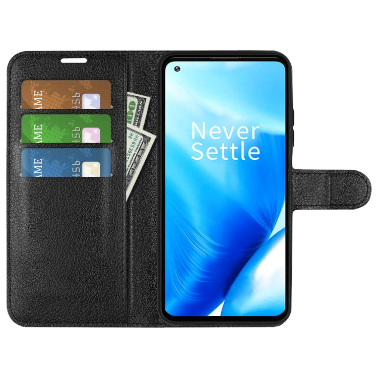 Per OnePlus Nord N20 5G Litchi Texture Custodia protettiva a vibrazione orizzontale con supporto e slot per schede e portafoglio, For OnePlus Nord N20 5G