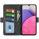 Custodia in pelle magnetica a doppio lato per Samsung Galaxy A33 5G con supporto, slot per schede e portafoglio, For Samsung Galaxy A33 5G