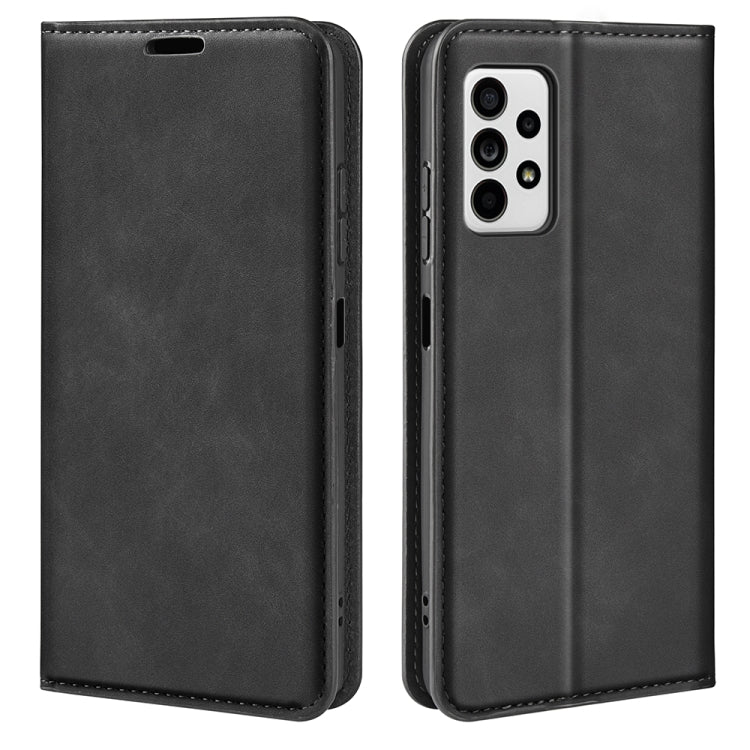 Custodia in pelle magnetica retro-pelle per Samsung Galaxy A33 5G con supporto, slot per carte e portafoglio, For Samsung Galaxy A33 5G