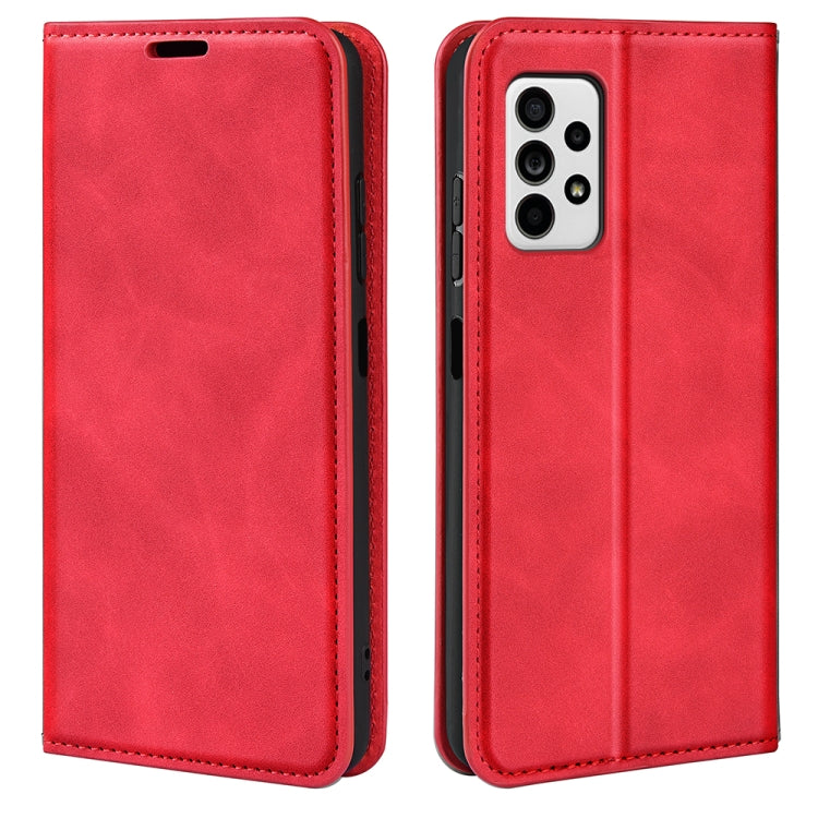 Custodia in pelle magnetica retro-pelle per Samsung Galaxy A33 5G con supporto, slot per carte e portafoglio, For Samsung Galaxy A33 5G