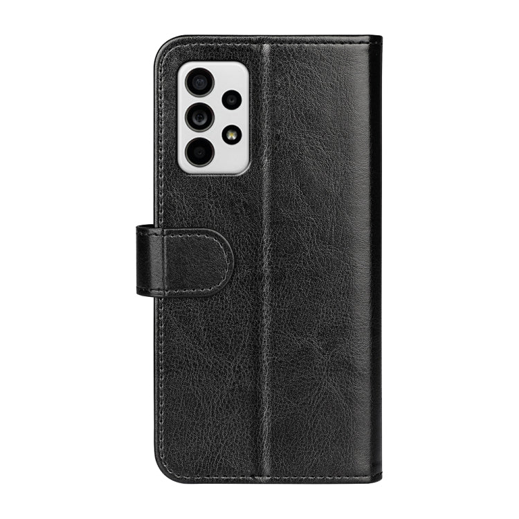 Per Samsung Galaxy A53 5G R64 Texture Custodia in pelle orizzontale a conchiglia con supporto e slot per schede e portafogli e cornice per foto, For Samsung Galaxy A33 5G
