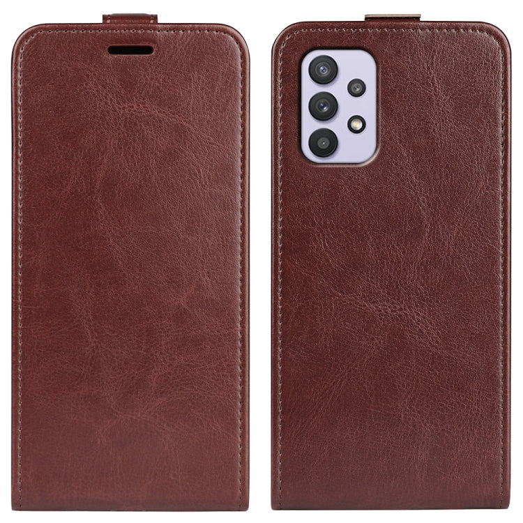 Per Samsung Galaxy A53 5G R64 Texture Custodia in pelle verticale a conchiglia con slot per schede e cornice per foto, For Samsung Galaxy A53 5G