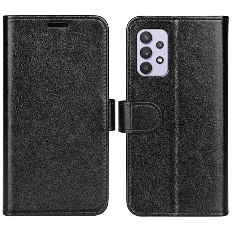 Per Samsung Galaxy A53 5G R64 Texture Custodia in pelle orizzontale a conchiglia con supporto e slot per schede e portafogli e cornice per foto, For Samsung Galaxy A53 5G