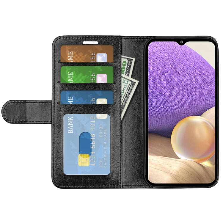 Per Samsung Galaxy A53 5G R64 Texture Custodia in pelle orizzontale a conchiglia con supporto e slot per schede e portafogli e cornice per foto, For Samsung Galaxy A53 5G
