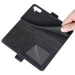 Per Samsung Galaxy A13 5G Custodia in pelle a vibrazione orizzontale con fibbia magnetica a doppio lato con supporto, slot per carte e portafoglio, For Samsung Galaxy A13 5G