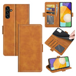 Per Samsung Galaxy A13 5G Custodia in pelle a vibrazione orizzontale con fibbia magnetica a doppio lato con supporto, slot per carte e portafoglio, For Samsung Galaxy A13 5G
