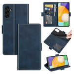 Per Samsung Galaxy A13 5G Custodia in pelle a vibrazione orizzontale con fibbia magnetica a doppio lato con supporto, slot per carte e portafoglio, For Samsung Galaxy A13 5G
