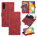 Per Samsung Galaxy A13 5G Custodia in pelle a vibrazione orizzontale con fibbia magnetica a doppio lato con supporto, slot per carte e portafoglio, For Samsung Galaxy A13 5G