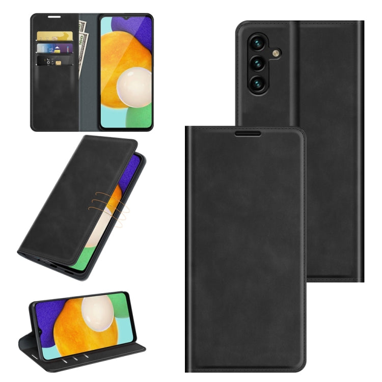 Custodia in pelle magnetica retro-pelle per Samsung Galaxy A13 5G con supporto, slot per carte e portafoglio, For Samsung Galaxy A13 5G