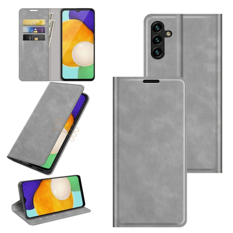 Custodia in pelle magnetica retro-pelle per Samsung Galaxy A13 5G con supporto, slot per carte e portafoglio, For Samsung Galaxy A13 5G